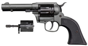 Diamondback DB0500A051 Sidekick 22 LR/22 Mag 9 Shot, 4.50" Dark Gray Cerakote Steel Barrel & Cylinder, Dark Gray Cerakote Zinc Alloy Frame, Black Polymer Grip, Hammer Safety, Exposed Hammer