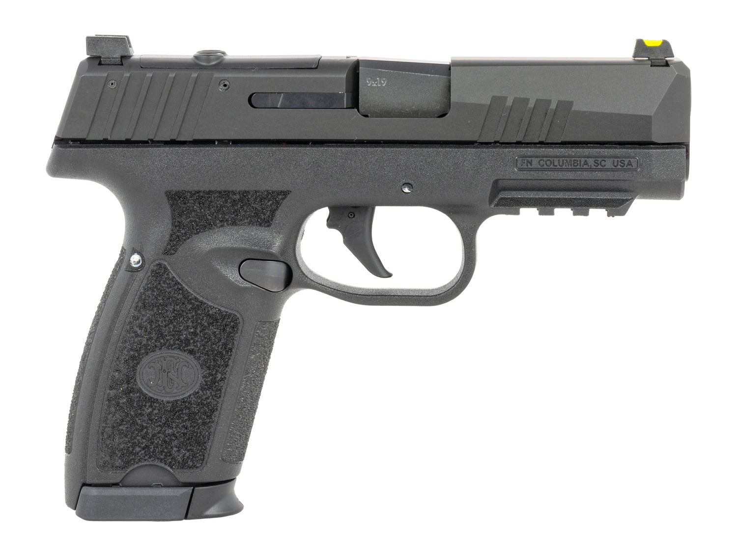 FN 66-102378 309 MRD 9mm Luger 20+1 16+1 3.80" Black Target Crown Barrel, Black Stainless Steel Optic Ready/Serrated Slide, Black Polymer Frame w/Picatinny Rail, Textured Grip Shield, RMS/DPP Footprin