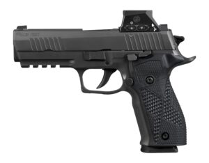 Sig Sauer 226X9RXSL P226 w/Optic Full Size 9mm Luger 18+1 4.40" Black Bull Barrel, Matte Black DLC Stainless Steel Serrated w/Optic Slide, Black Anodized Alloy Frame w/Picatinny Rail, Black Hogue G10